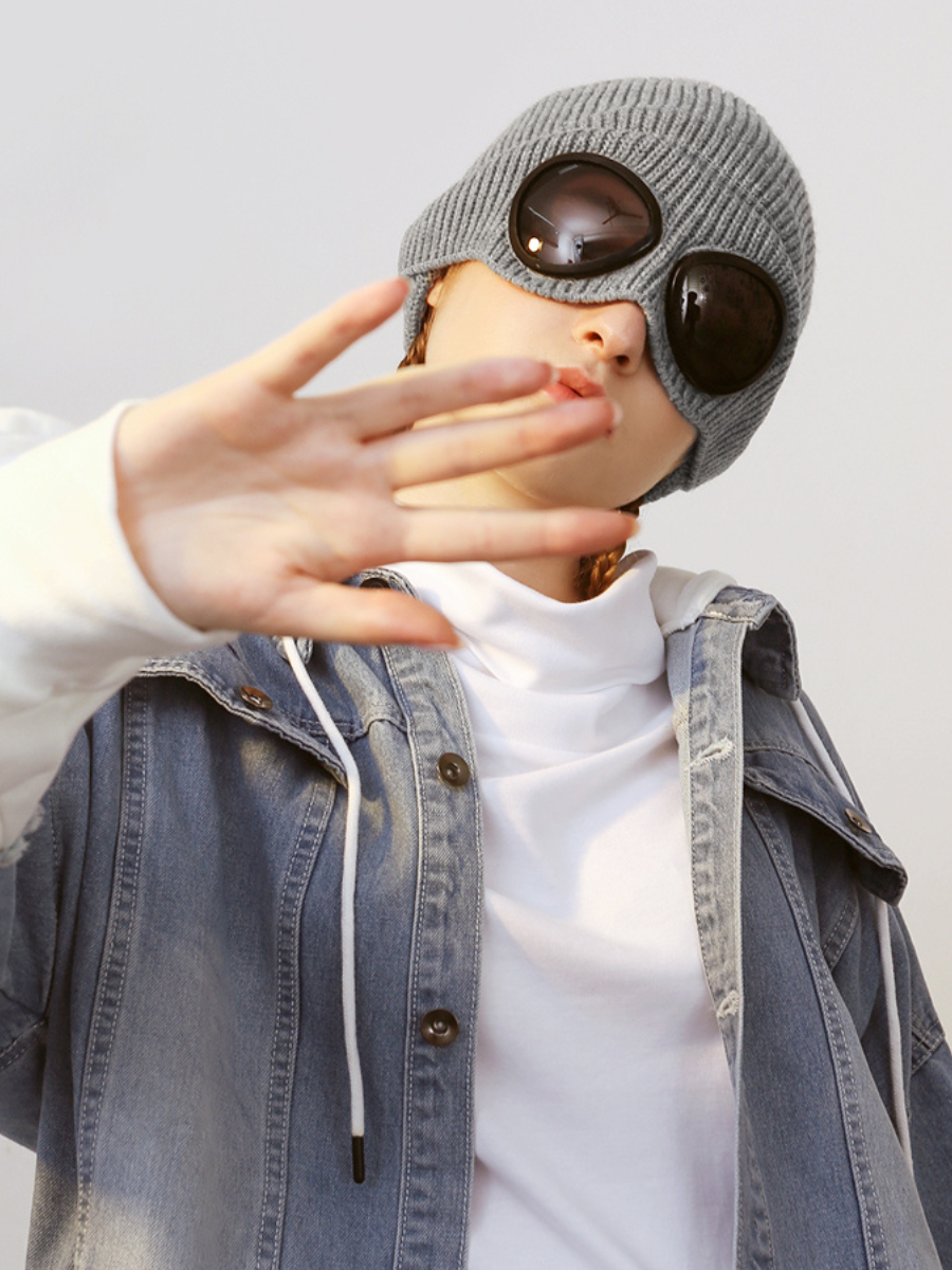 Sunglasses Fleece-Lined Knit Beanie - Unisex