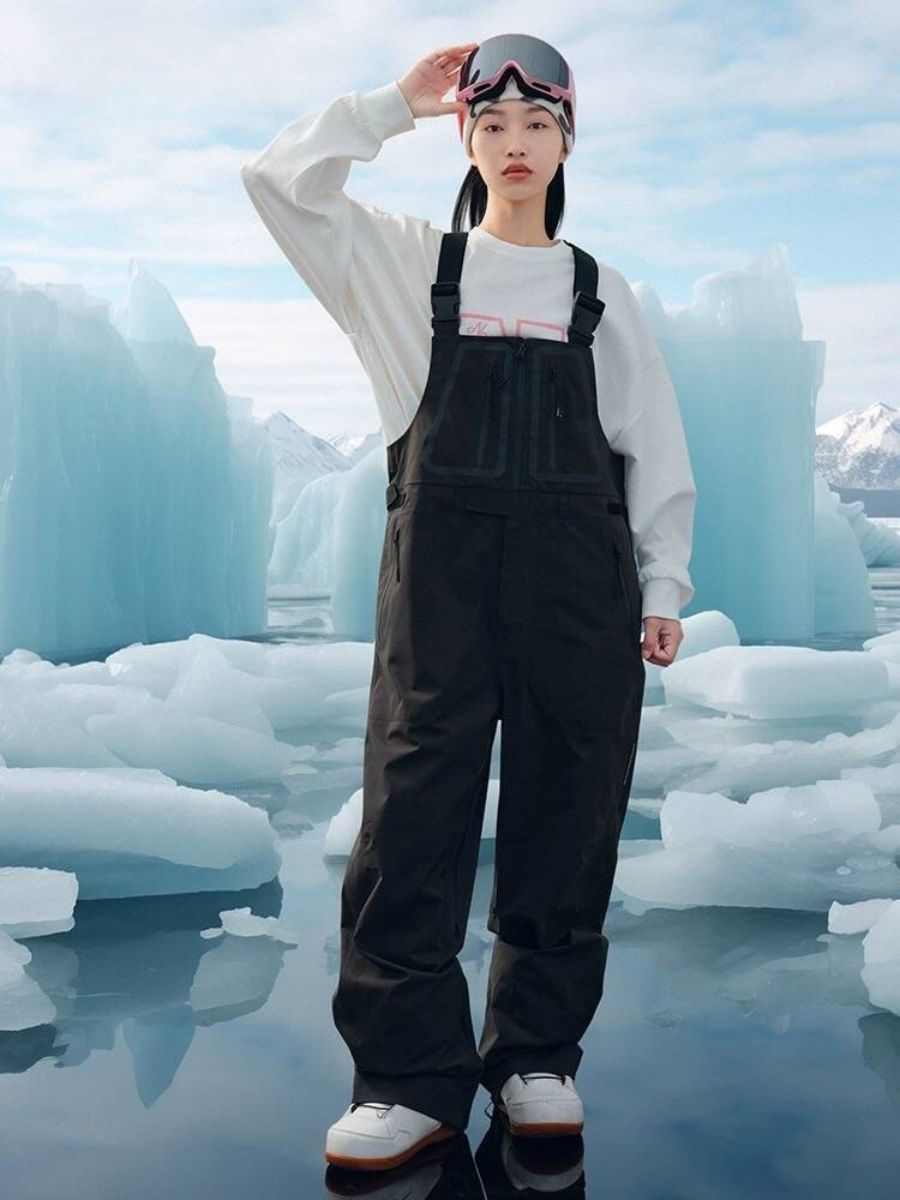 Waterproof 3L Snow Bib Pants - Unisex