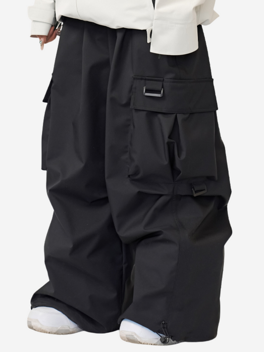Waterproof Cargo Pockets Baggy Ski Pants - Unisex