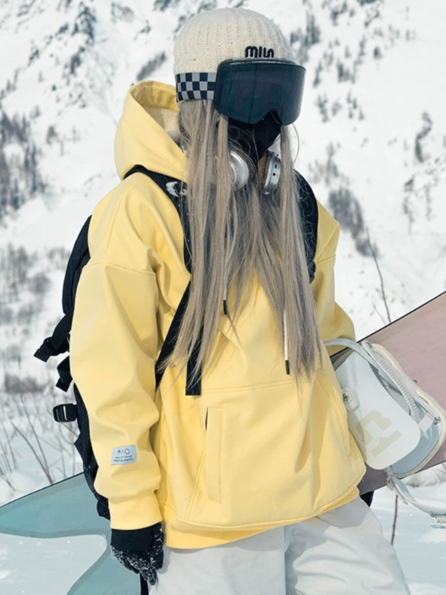 Waterproof Fleece Ski Hoodie - Unisex
