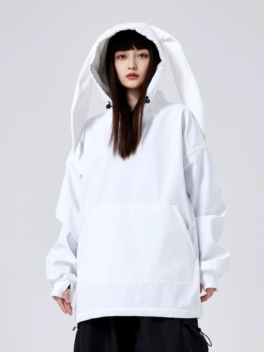 Waterproof Rabbit Ears Snow Hoodie - Women's
