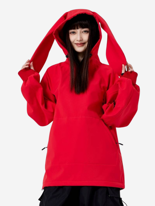 Waterproof Rabbit Ears Snow Hoodie - Women's