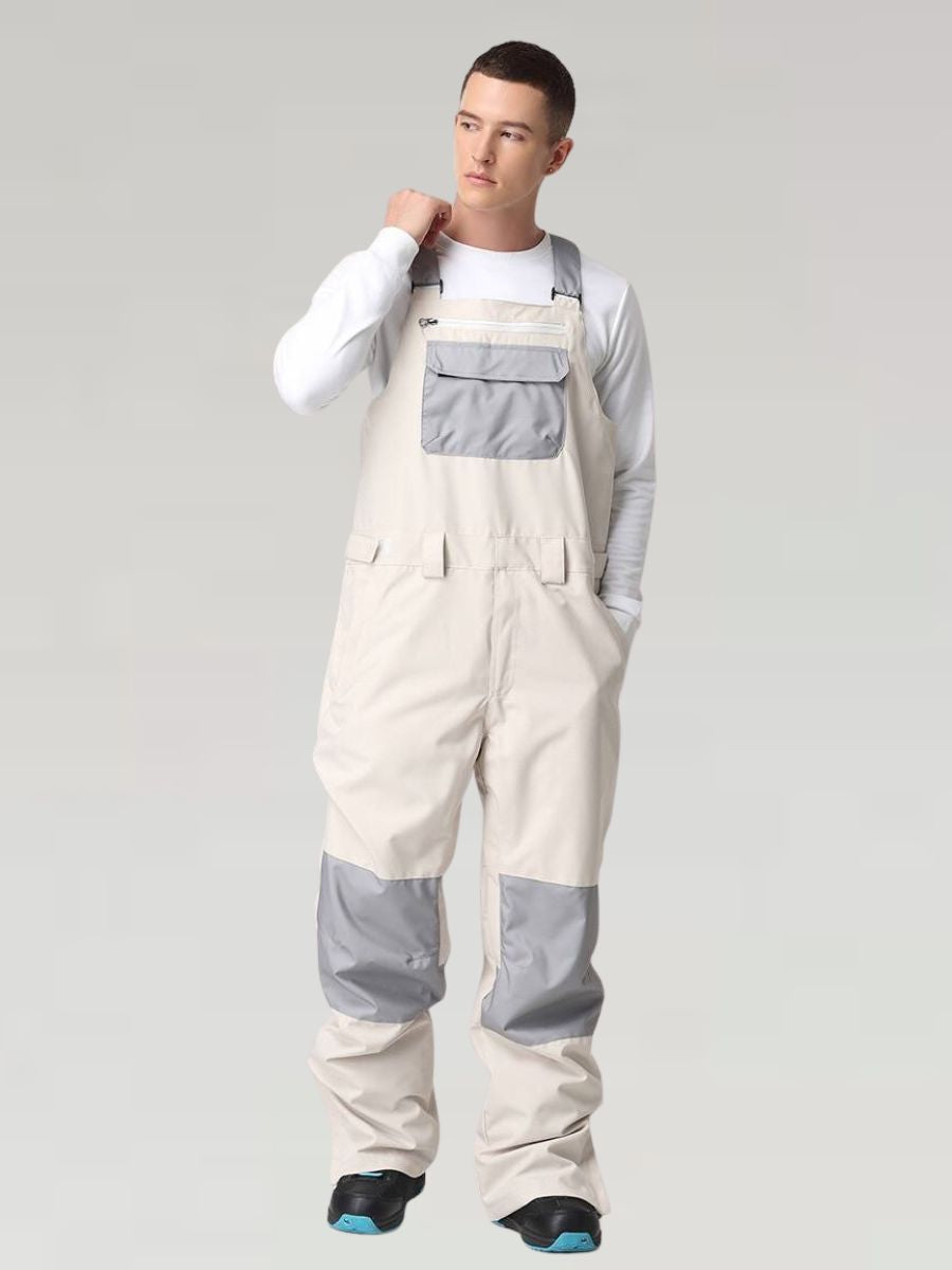 Waterproof  Color Block Bib Pants - Men's