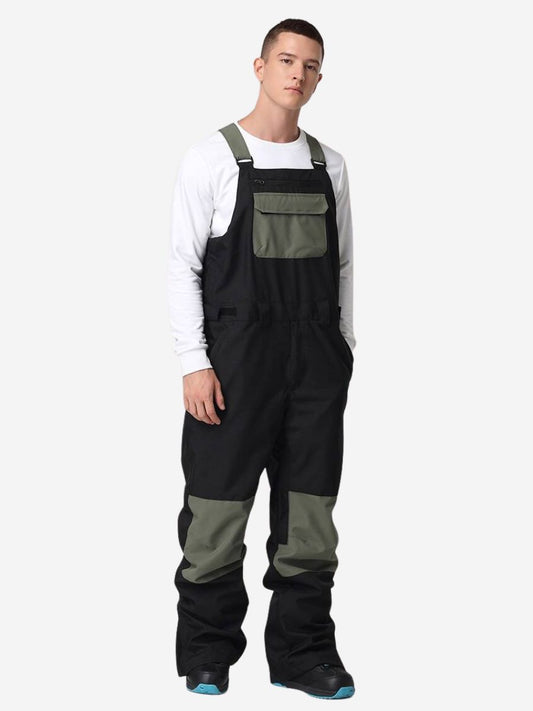 Waterproof  Color Block Bib Pants - Men's