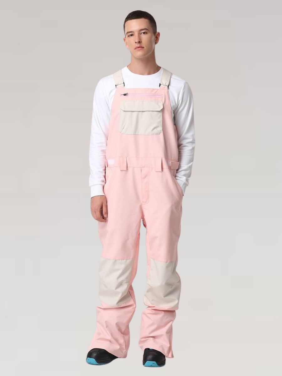Waterproof  Color Block Bib Pants - Men's