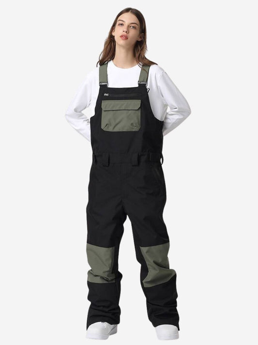 Waterproof  Color Block Bib Pants - Women's