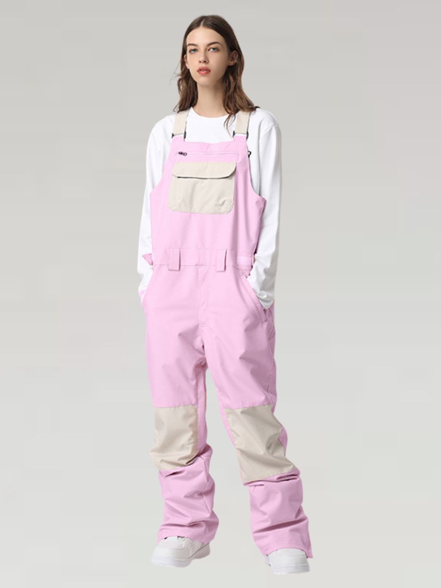 Waterproof  Color Block Bib Pants - Women's