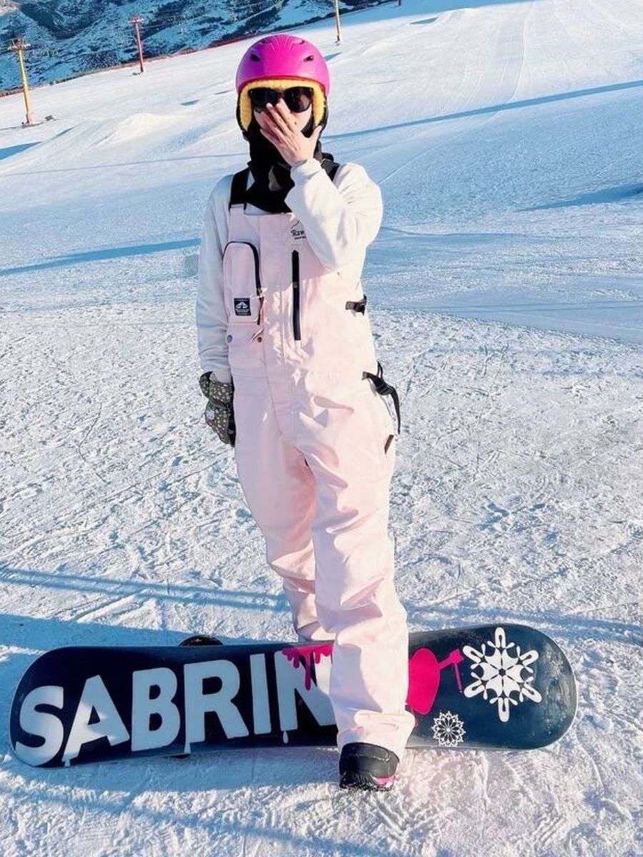 Windproof Snowboard Cargo Bib Pants - Unisex