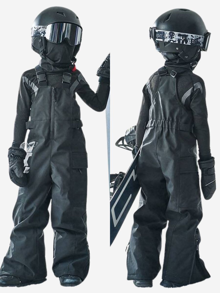 Windproof Thick Kids Bib Pants - Unisex
