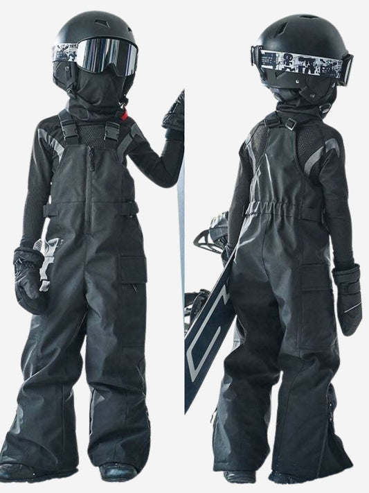 Windproof Thick Kids Bib Pants - Unisex