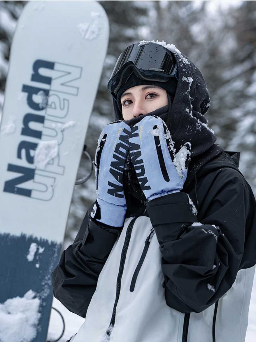 Wrist Guard Waterproof Ski Mittens - Unisex