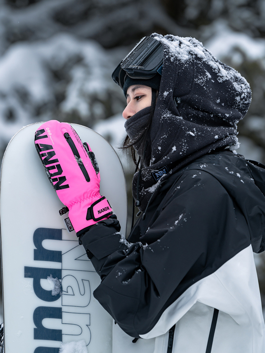 Wrist Guard Waterproof Ski Mittens - Unisex