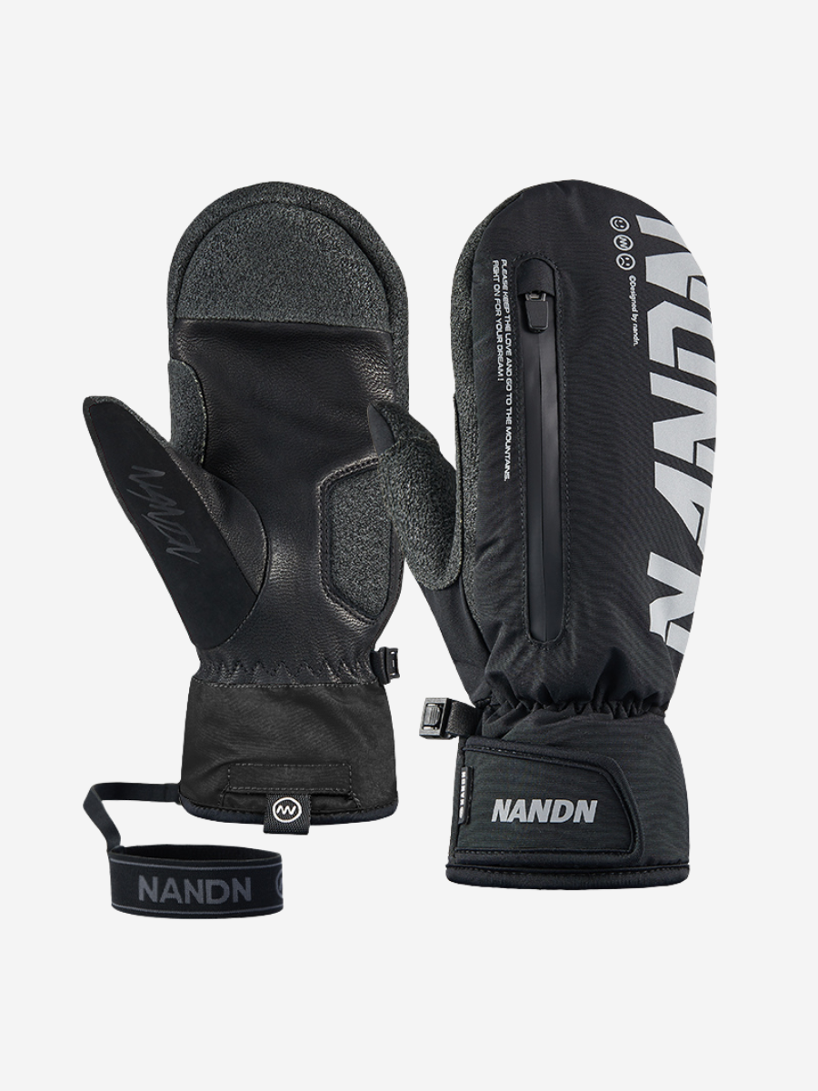 Wrist Guard Waterproof Ski Mittens - Unisex
