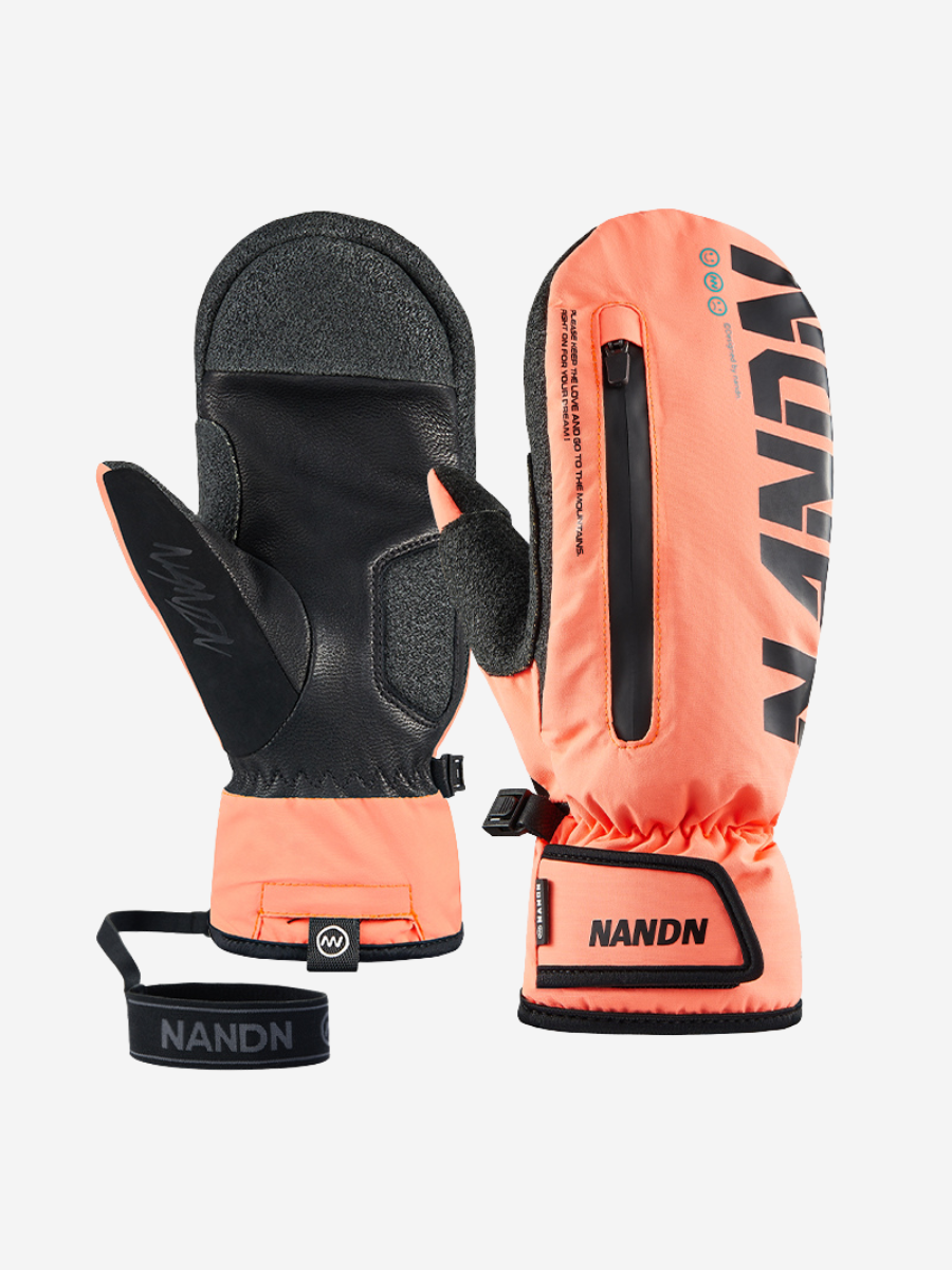 Wrist Guard Waterproof Ski Mittens - Unisex
