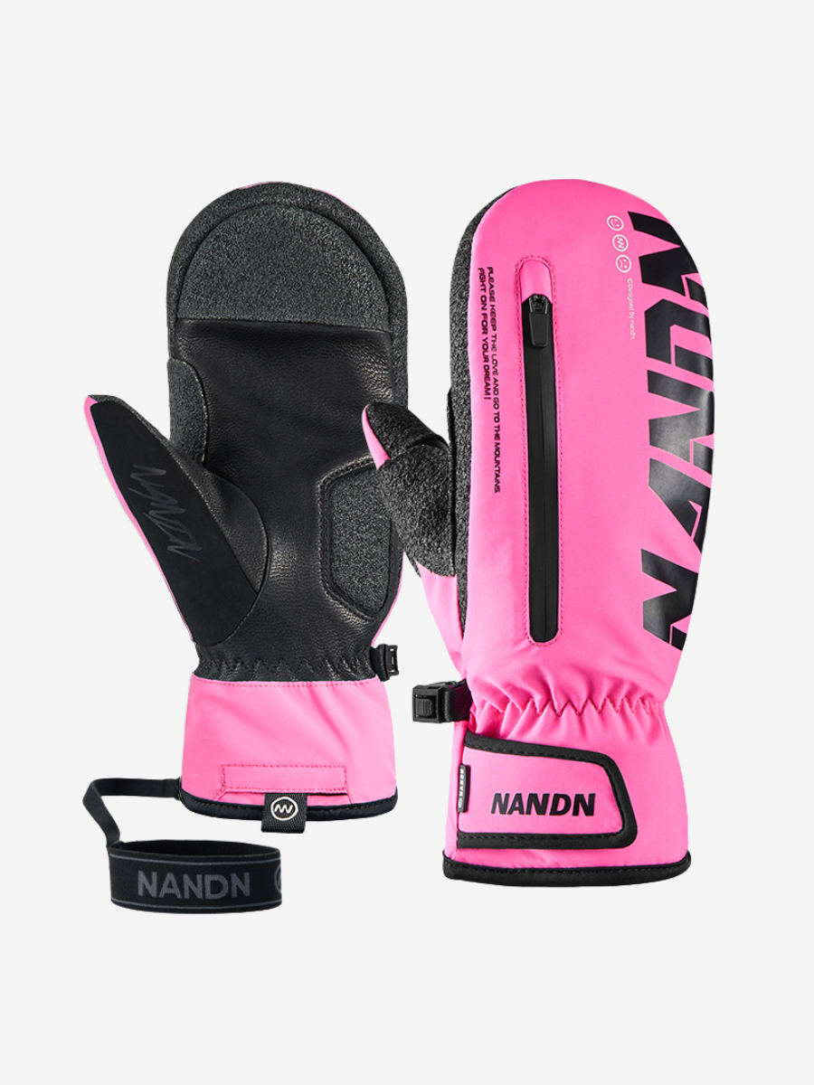 Wrist Guard Waterproof Ski Mittens - Unisex